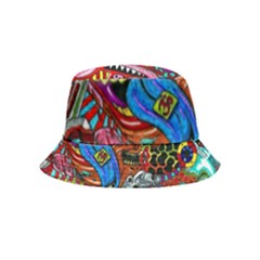 Art Color Dark Detail Monsters Psychedelic Inside Out Bucket Hat (kids) by Ket1n9