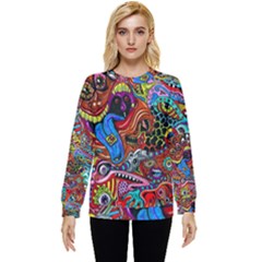 Art Color Dark Detail Monsters Psychedelic Hidden Pocket Sweatshirt by Ket1n9