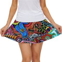 Art Color Dark Detail Monsters Psychedelic Women s Skort by Ket1n9