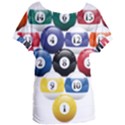 Racked Billiard Pool Balls Women s Oversized T-Shirt View1