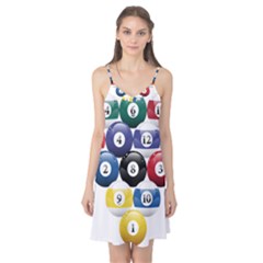 Racked Billiard Pool Balls Camis Nightgown  by Ket1n9