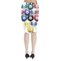 Racked Billiard Pool Balls Midi Wrap Pencil Skirt View2