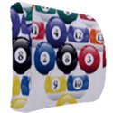 Racked Billiard Pool Balls Back Support Cushion View2