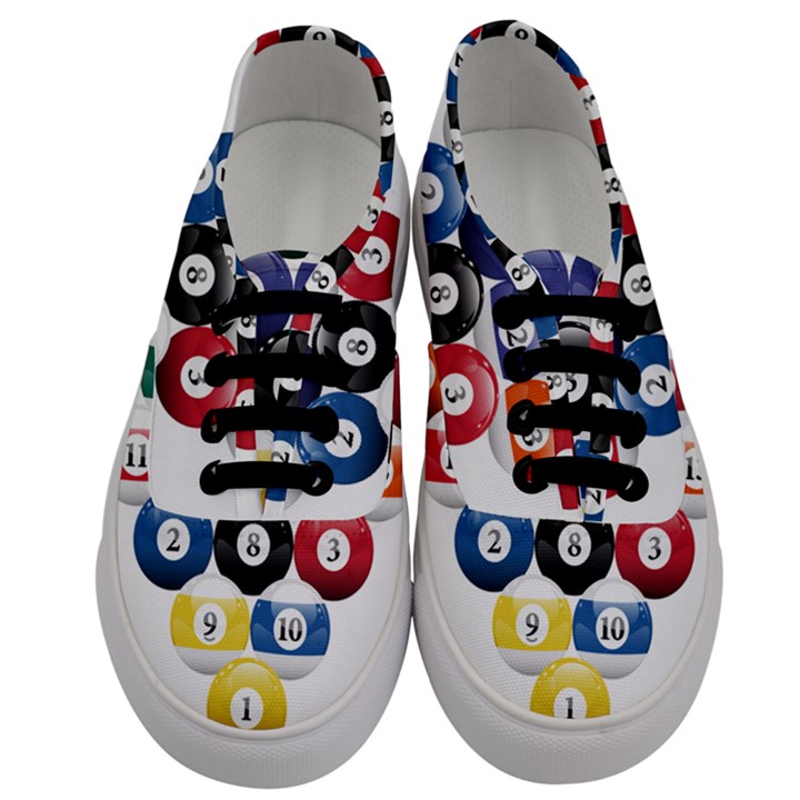 Racked Billiard Pool Balls Men s Classic Low Top Sneakers