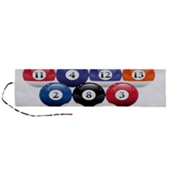 Racked Billiard Pool Balls Roll Up Canvas Pencil Holder (l) by Ket1n9