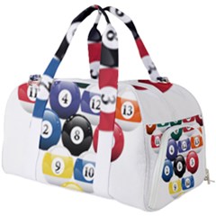 Racked Billiard Pool Balls Burner Gym Duffel Bag by Ket1n9