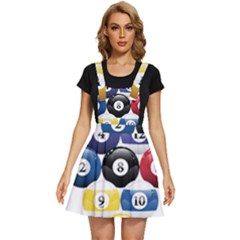 Racked Billiard Pool Balls Apron Dress