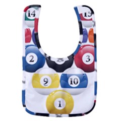 Racked Billiard Pool Balls Baby Bib by Ket1n9