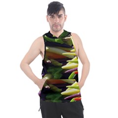 Bright Peppers Men s Sleeveless Hoodie by Ket1n9