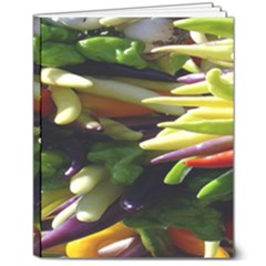 Bright Peppers 8  X 10  Softcover Notebook by Ket1n9