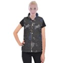 World Map Women s Button Up Vest View1