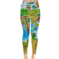 World Map Everyday Leggings 