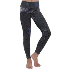 World Map Kids  Lightweight Velour Classic Yoga Leggings by Ket1n9