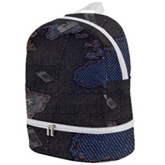 World Map Zip Bottom Backpack by Ket1n9