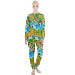 World Map Women s Lounge Set by Ket1n9