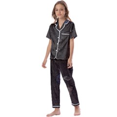 World Map Kids  Satin Short Sleeve Pajamas Set by Ket1n9