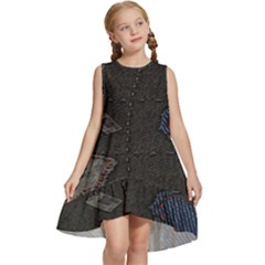 World Map Kids  Frill Swing Dress by Ket1n9