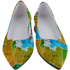 World Map Women s Block Heels  by Ket1n9