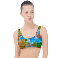 World Map The Little Details Bikini Top by Ket1n9