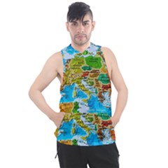 World Map Men s Sleeveless Hoodie by Ket1n9