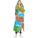 World Map Wearable Blanket View1