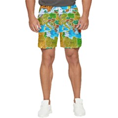 World Map Men s Runner Shorts by Ket1n9