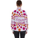 Be Yourself Pink Orange Dots Circular Women s High Neck Windbreaker View2