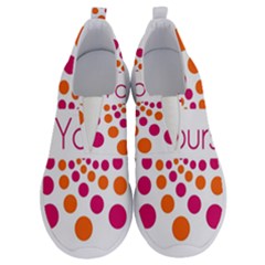 Be Yourself Pink Orange Dots Circular No Lace Lightweight Shoes by Ket1n9