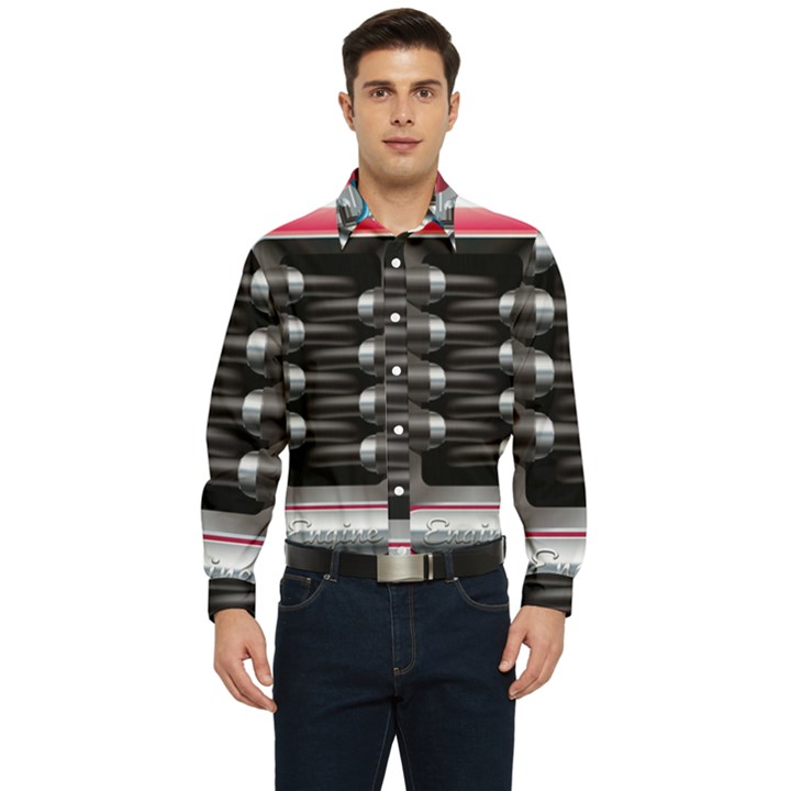 Car Engine Men s Long Sleeve  Shirt