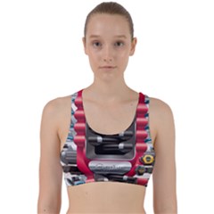 Car Engine Back Weave Sports Bra by Ket1n9