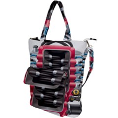 Car Engine Shoulder Tote Bag by Ket1n9