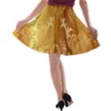 Golden Pattern Vintage Gradient Vector A-line Skater Skirt View2