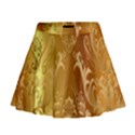 Golden Pattern Vintage Gradient Vector Mini Flare Skirt View1