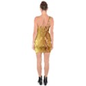 Golden Pattern Vintage Gradient Vector One Shoulder Ring Trim Bodycon Dress View2