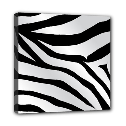 White Tiger Skin Mini Canvas 8  X 8  (stretched) by Ket1n9