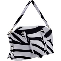 White Tiger Skin Canvas Crossbody Bag by Ket1n9