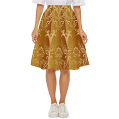 Golden Pattern Vintage Gradient Vector Classic Short Skirt by Ket1n9