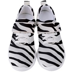 White Tiger Skin Women s Velcro Strap Shoes by Ket1n9