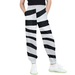 White Tiger Skin Kids  Joggers by Ket1n9