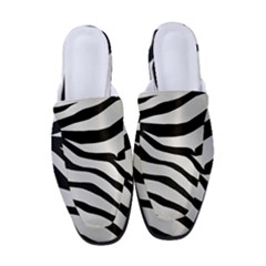 White Tiger Skin Women s Classic Backless Heels by Ket1n9