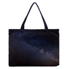 Cosmos-dark-hd-wallpaper-milky-way Zipper Medium Tote Bag by Ket1n9