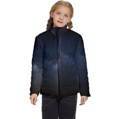 Cosmos-dark-hd-wallpaper-milky-way Kids  Puffer Bubble Jacket Coat by Ket1n9