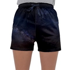 Cosmos-dark-hd-wallpaper-milky-way Sleepwear Shorts by Ket1n9