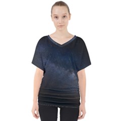 Cosmos-dark-hd-wallpaper-milky-way V-neck Dolman Drape Top by Ket1n9