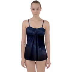 Cosmos-dark-hd-wallpaper-milky-way Babydoll Tankini Set by Ket1n9