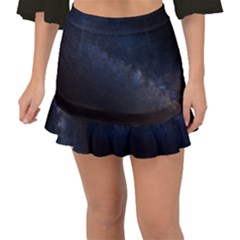 Cosmos-dark-hd-wallpaper-milky-way Fishtail Mini Chiffon Skirt by Ket1n9