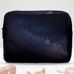 Cosmos-dark-hd-wallpaper-milky-way Make Up Pouch (large) by Ket1n9