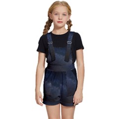 Cosmos-dark-hd-wallpaper-milky-way Kids  Short Overalls by Ket1n9