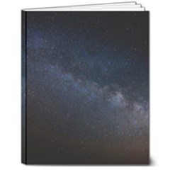 Cosmos-dark-hd-wallpaper-milky-way 8  X 10  Softcover Notebook by Ket1n9