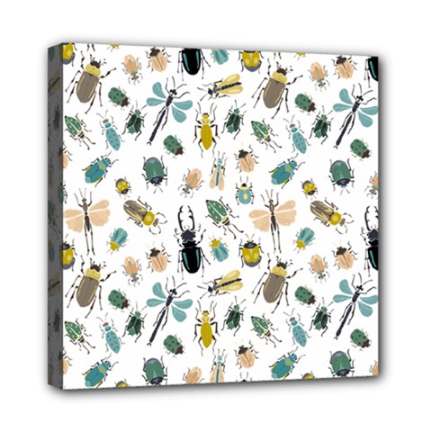 Insect Animal Pattern Mini Canvas 8  X 8  (stretched) by Ket1n9